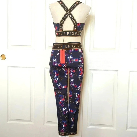 Hilfiger Collection- Tommy Hilfiger Red, White and Blue Workout Set - Picture 5 of 9